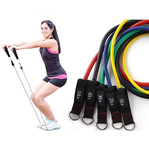 Yoga Resistance Bands Multifunctional Exercise Pull Rope 11 pcs resistance band set 